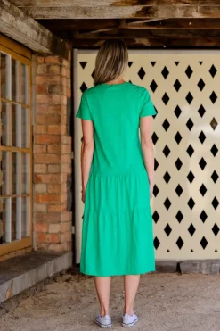 3rd Story Hazel Tiered Midi Dress< Short Sleeve Dress