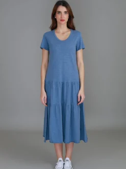 3rd Story Hazel Tiered Midi Dress< Short Sleeve Dress