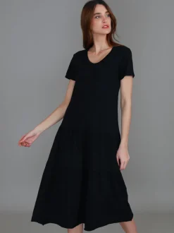 3rd Story Hazel Tiered Midi Dress< Short Sleeve Dress