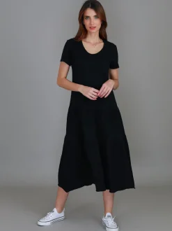 3rd Story Hazel Tiered Midi Dress< Short Sleeve Dress