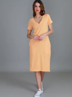 3rd Story Heidi V Neck Dress< Short Sleeve Dress