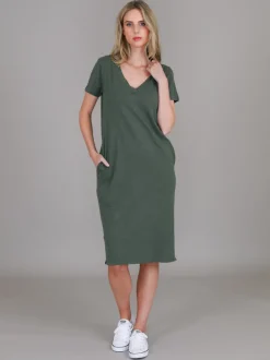3rd Story Heidi V Neck Dress< Short Sleeve Dress