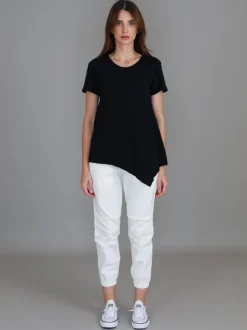3rd Story Helena Asymmetrical Hem T Shirt< Short Sleeves