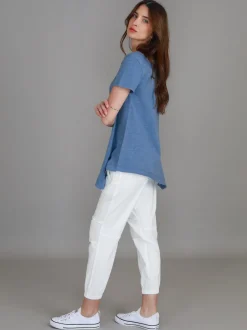 3rd Story Helena Asymmetrical Hem T Shirt< Short Sleeves