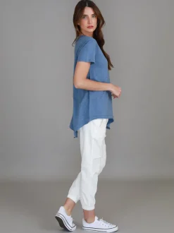 3rd Story Helena Asymmetrical Hem T Shirt< Short Sleeves