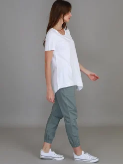 3rd Story Helena Asymmetrical Hem T Shirt< Short Sleeves