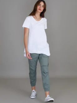 3rd Story Helena Asymmetrical Hem T Shirt< Short Sleeves