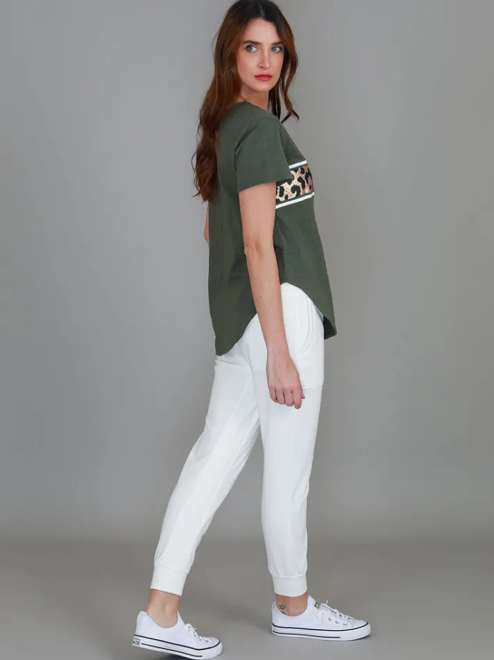 3rd Story Imogen Leopard Star Short Sleeve T Shirt< Short Sleeves