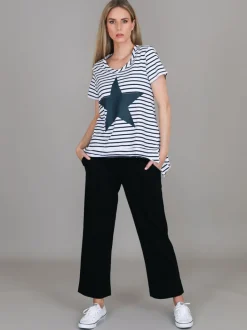 3rd Story Ink Star Stripe T Shirt< Short Sleeves