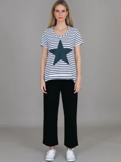 3rd Story Ink Star Stripe T Shirt< Short Sleeves
