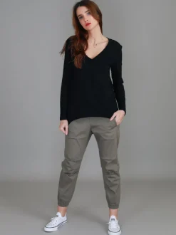 3rd Story Isla V Neck T Shirt< Long Sleeves