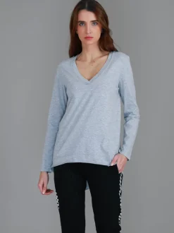 3rd Story Isla V Neck T Shirt< Long Sleeves