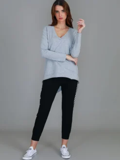 3rd Story Isla V Neck T Shirt< Long Sleeves