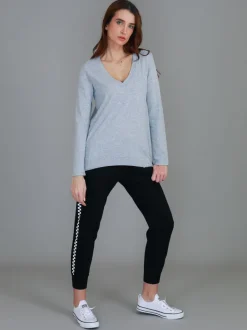3rd Story Isla V Neck T Shirt< Long Sleeves