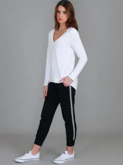 3rd Story Isla V Neck T Shirt< Long Sleeves