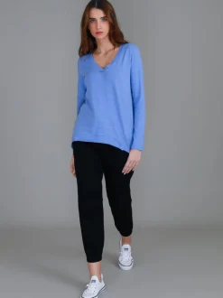 3rd Story Isla V Neck T Shirt< Long Sleeves