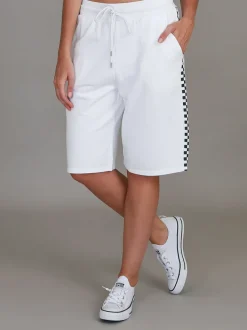 3rd Story Izzy - Liv Cheque Print Long Shorts< Shorts
