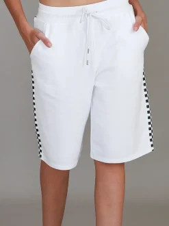 3rd Story Izzy - Liv Cheque Print Long Shorts< Shorts