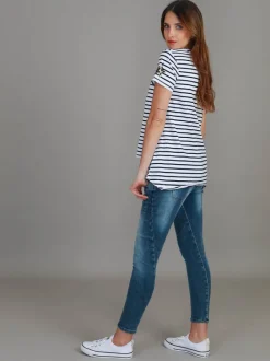3rd Story Izzy 3S Leopard Stripe T Shirt< Short Sleeves
