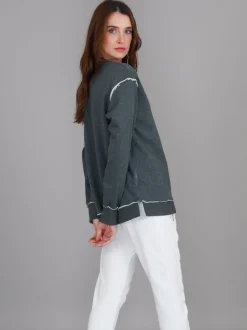 3rd Story Jasmine Side Zip Sweatshirt< Sweatshirts|Sweatshirts