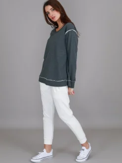 3rd Story Jasmine Side Zip Sweatshirt< Sweatshirts|Sweatshirts