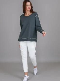 3rd Story Jasmine Side Zip Sweatshirt< Sweatshirts|Sweatshirts