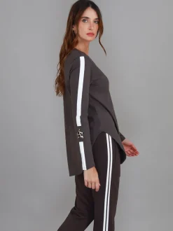 3rd Story Junee Banded Star Long Sleeve T Shirt< Long Sleeves