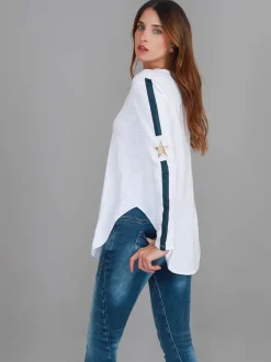 3rd Story Junee Curved Hem T Shirt< Long Sleeves