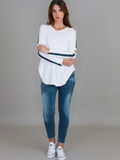 3rd Story Junee Curved Hem T Shirt< Long Sleeves