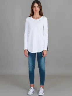 3rd Story Junee Curved Hem T Shirt< Long Sleeves