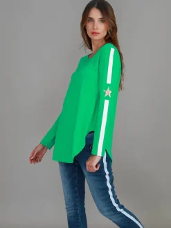 3rd Story Junee Curved Hem T Shirt< Long Sleeves