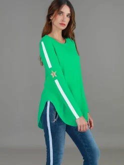 3rd Story Junee Curved Hem T Shirt< Long Sleeves