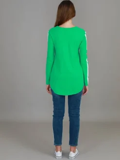 3rd Story Junee Curved Hem T Shirt< Long Sleeves