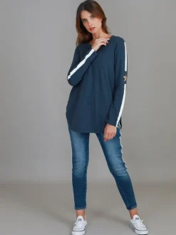 3rd Story Junee Curved Hem T Shirt< Long Sleeves