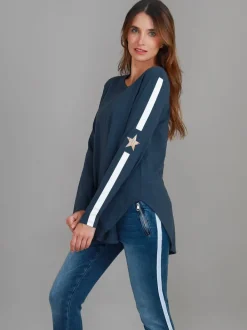 3rd Story Junee Curved Hem T Shirt< Long Sleeves
