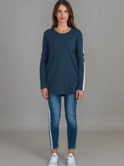 3rd Story Junee Curved Hem T Shirt< Long Sleeves