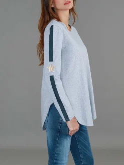 3rd Story Junee Curved Hem T Shirt< Long Sleeves