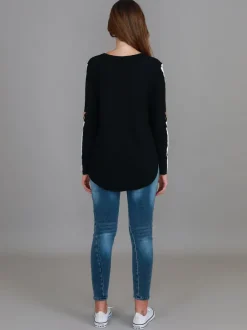 3rd Story Junee Curved Hem T Shirt< Long Sleeves