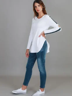 3rd Story Junee Curved Hem T Shirt< Long Sleeves