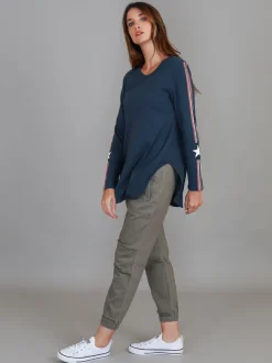 3rd Story Junee Twin Stripe Star T Shirt< Long Sleeves