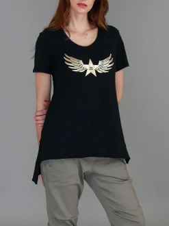 3rd Story Kassy Winged Star S/S Tee< Short Sleeves