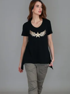 3rd Story Kassy Winged Star S/S Tee< Short Sleeves