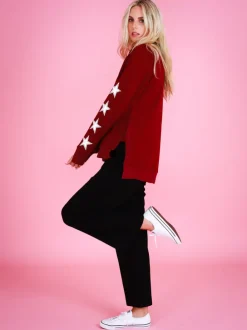 3rd Story Kate Leopard Print Star Sweatshirt< Sweatshirts|Sweatshirts