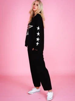 3rd Story Kate Leopard Print Star Sweatshirt< Sweatshirts|Sweatshirts
