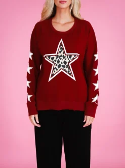 3rd Story Kate Leopard Print Star Sweatshirt< Sweatshirts|Sweatshirts