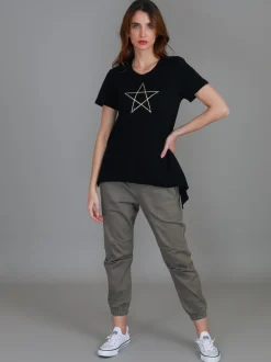 3rd Story Krystal Gold Star S/S Tee< Short Sleeves