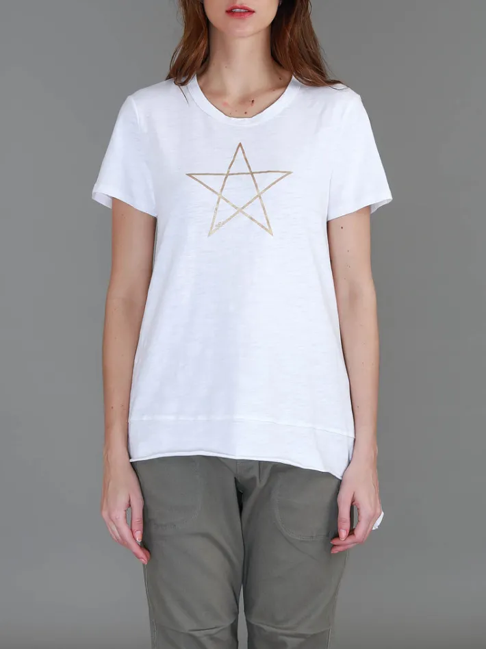 3rd Story Krystal Gold Star S/S Tee< Short Sleeves