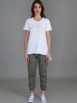 3rd Story Krystal Gold Star S/S Tee< Short Sleeves