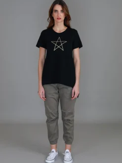 3rd Story Krystal Gold Star S/S Tee< Short Sleeves