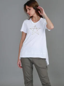 3rd Story Krystal Gold Star S/S Tee< Short Sleeves